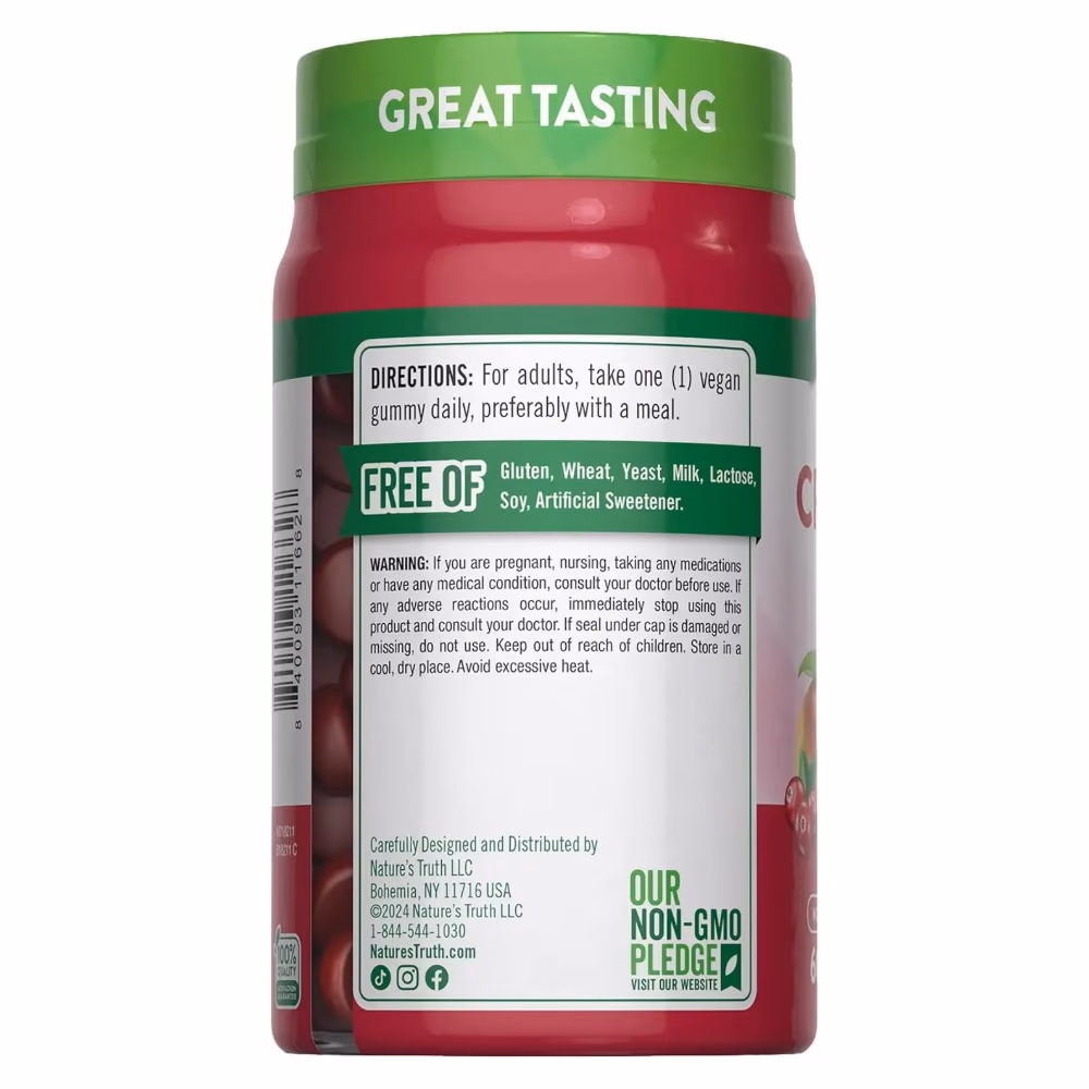 Natures Truth Cleansing Cranberry Gummies - 60 Gummies 4