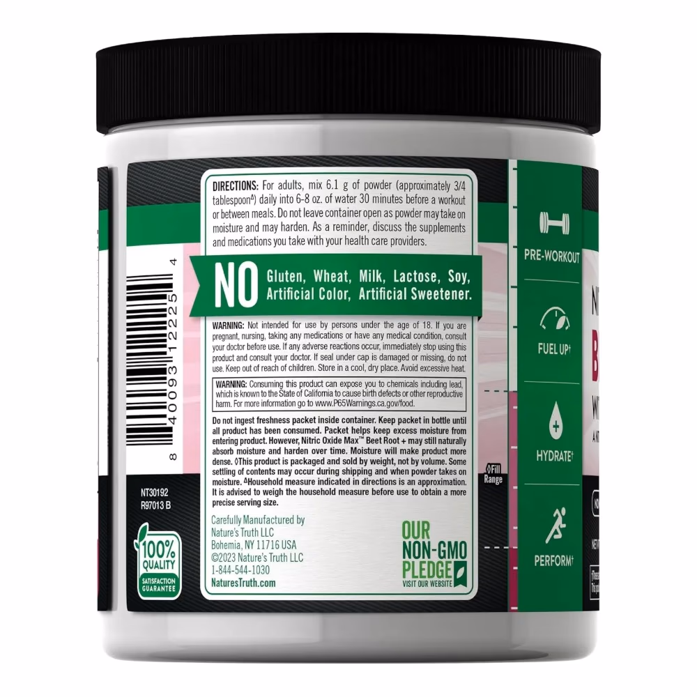 Natures Truth Beet Root + With Nitrates Mixed Berry Flavor - 219gm 2