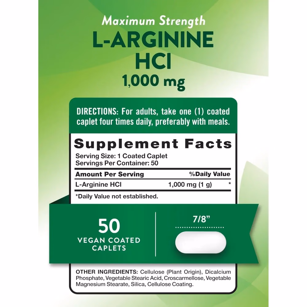 Natures Truth L-Arginine 1000Mg - 50 Capsules 2
