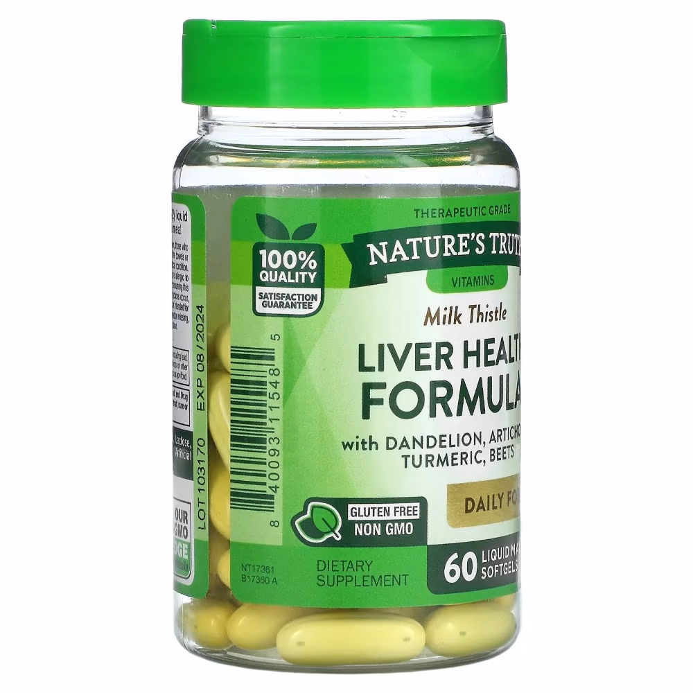 Natures Truth Milk Thistle Liver Health Formula - 60 Softgels 3