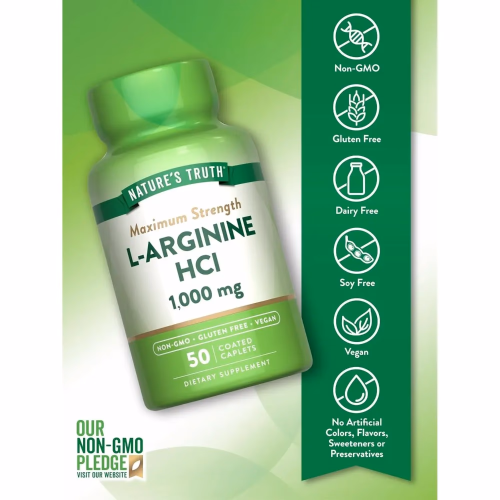 Natures Truth L-Arginine 1000Mg - 50 Capsules 3