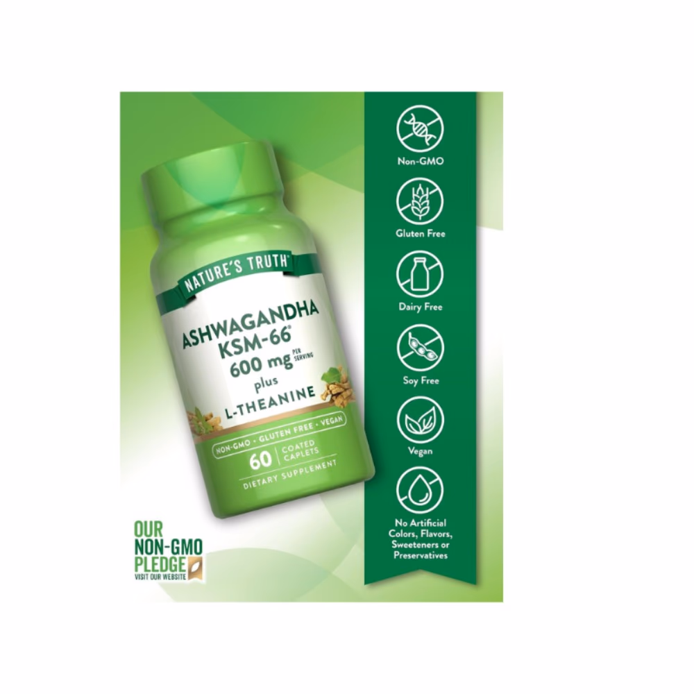 Nature's Truth Ashwagandha KSM-66 600mg Cap 60s 3
