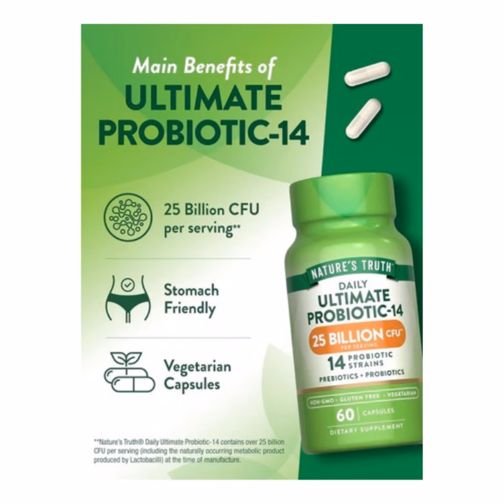Nature's Truth Daily Ultimate ProBio 25B V. Cap 60s 5