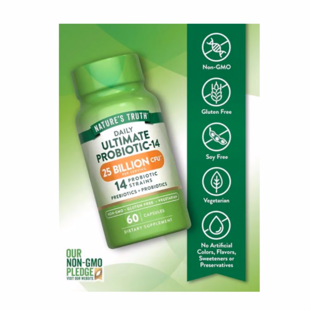 Nature's Truth Daily Ultimate ProBio 25B V. Cap 60s 3