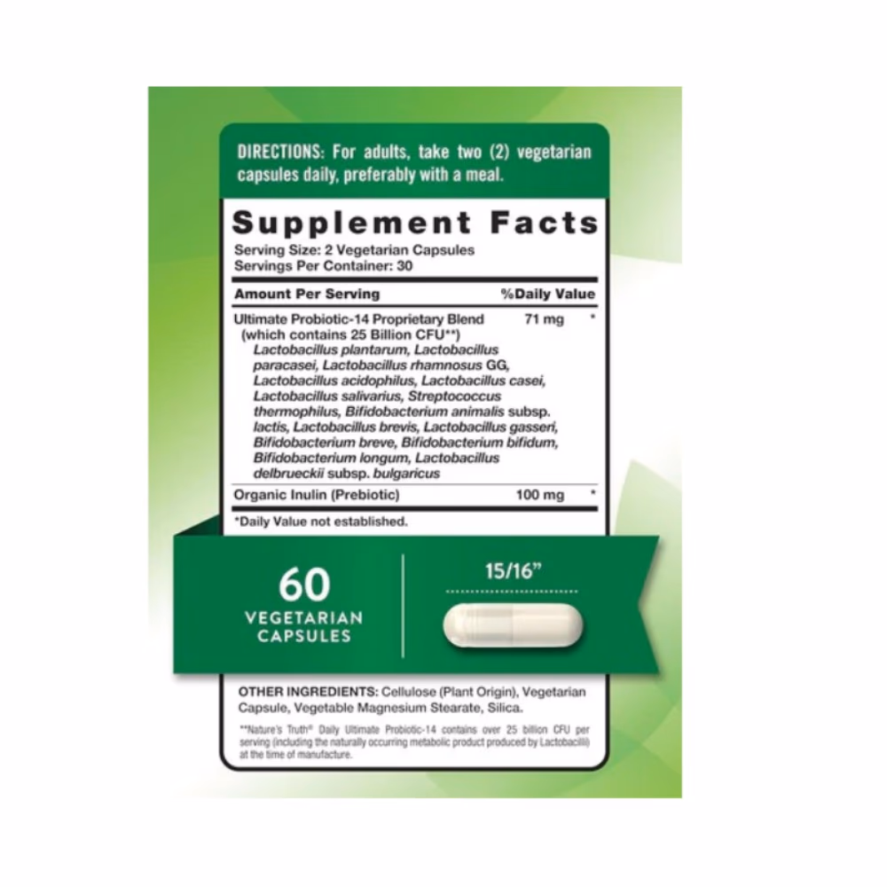 Nature's Truth Daily Ultimate ProBio 25B V. Cap 60s 2