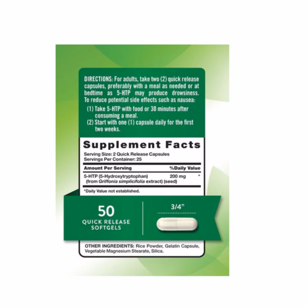 Nature's Truth 5-HTP 200mg 50 Caps 4