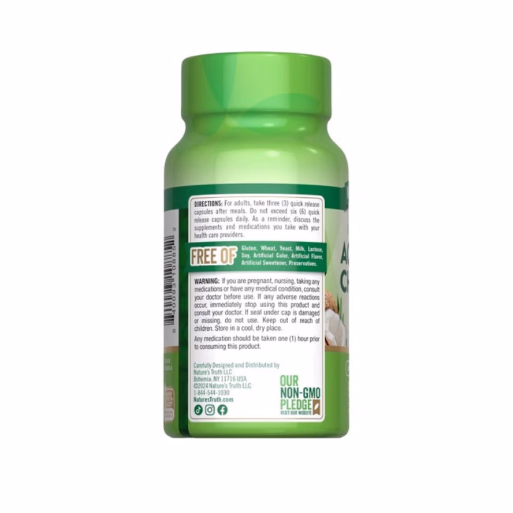 Nature's Truth Activated Charcoal 780mg 90 Caps 4