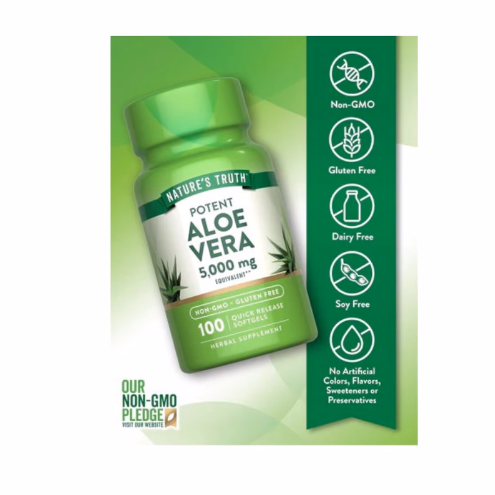 Nature's Truth Aloe Vera 5000mg Softgel 100s 3
