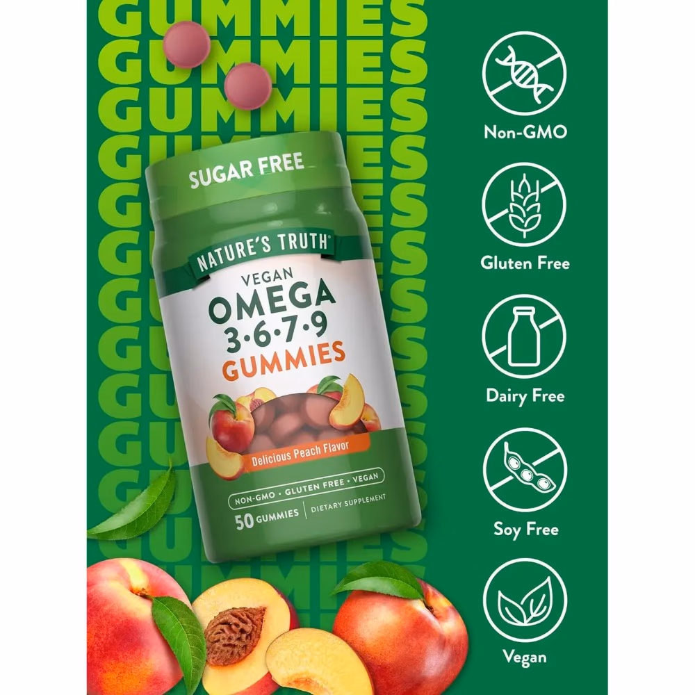 Natures Truth Vegan Omega 3.6.7.9 - 50 Gummies 5
