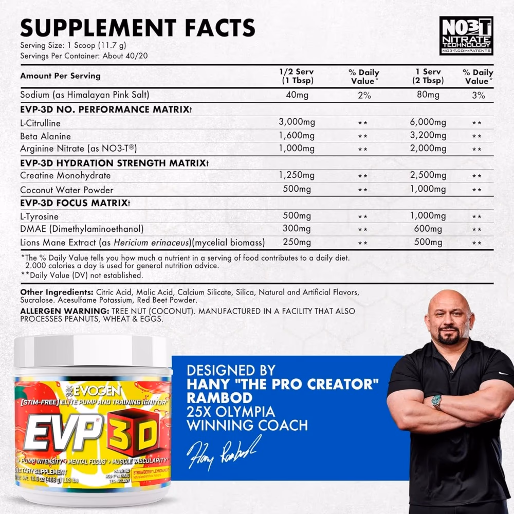 Evogen EVP 3D Strawberry Lemonade 468g 4