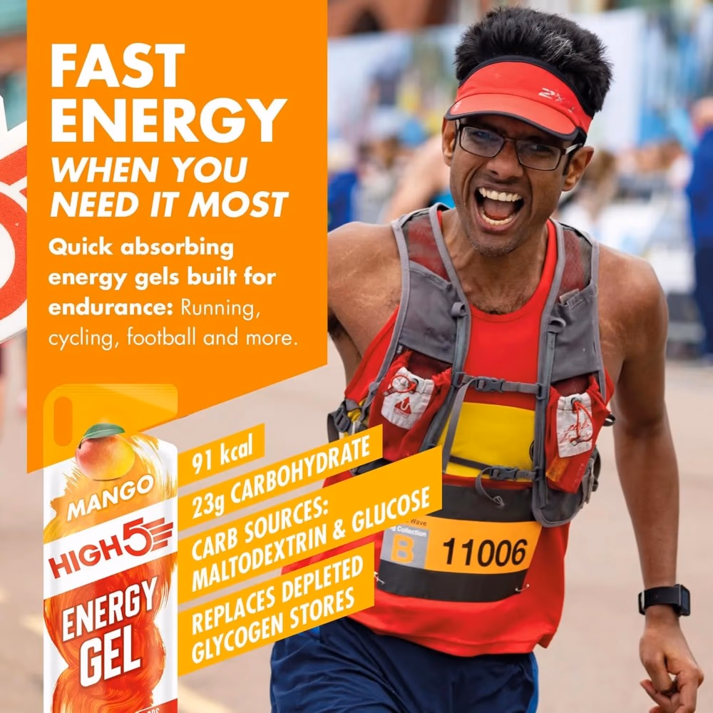 HIGH5 Energy Gel Mango 40g – Fast Energy for Running, Cycling And Endurance 2
