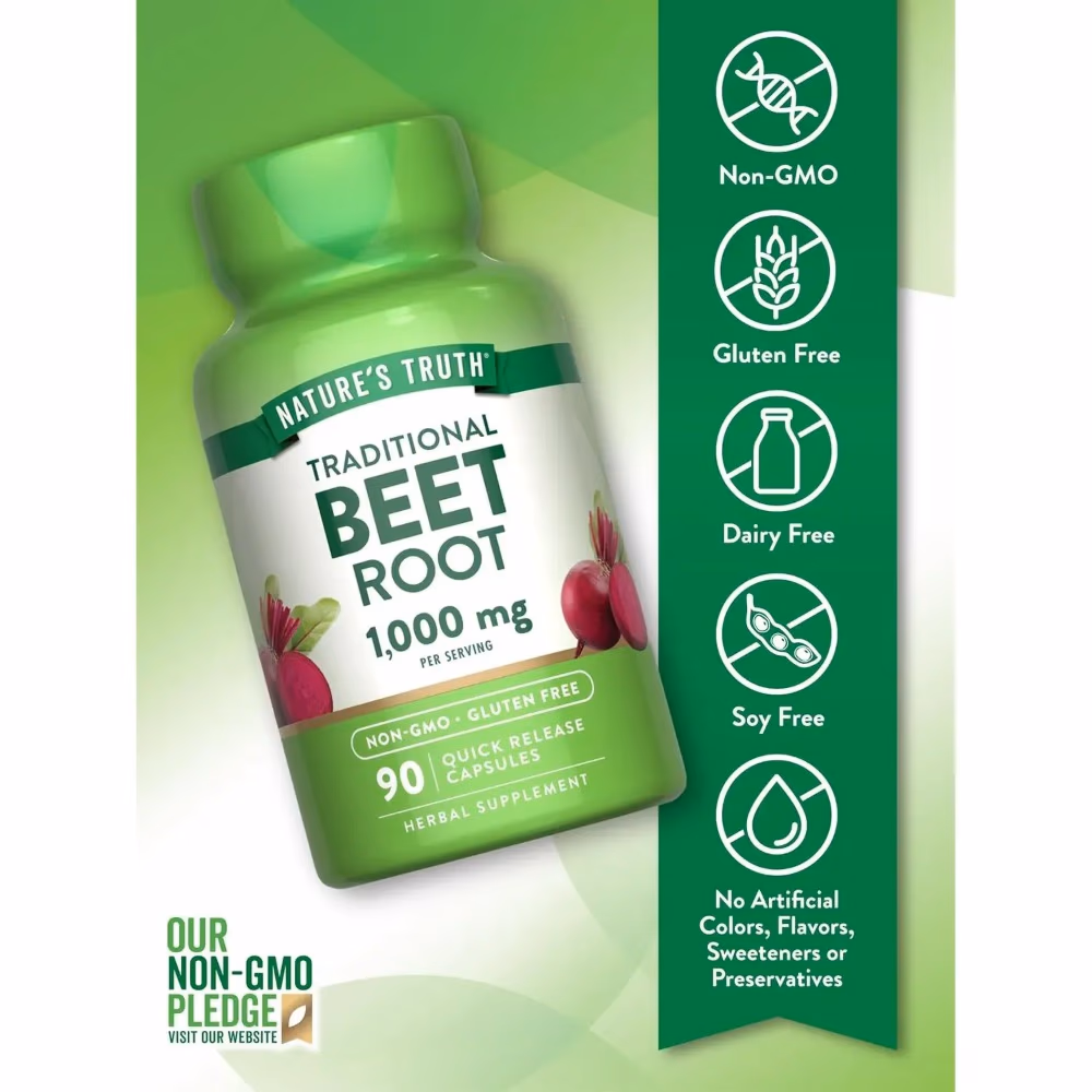 Natures Truth Beet Root 1000Mg - 90 Capsules 4