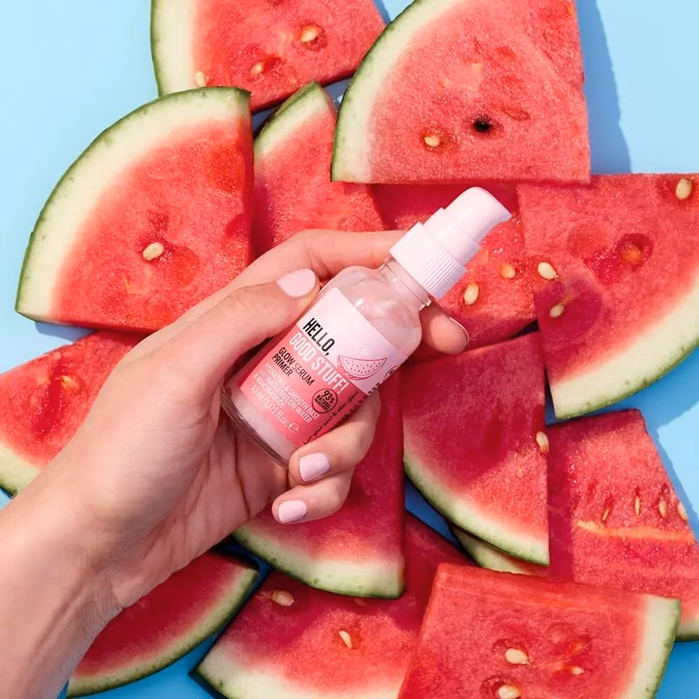Essence Hello Good Stuff Glow Serum Primer – Hydrating Face Primer with Niacinamide & Watermelon Extract 4