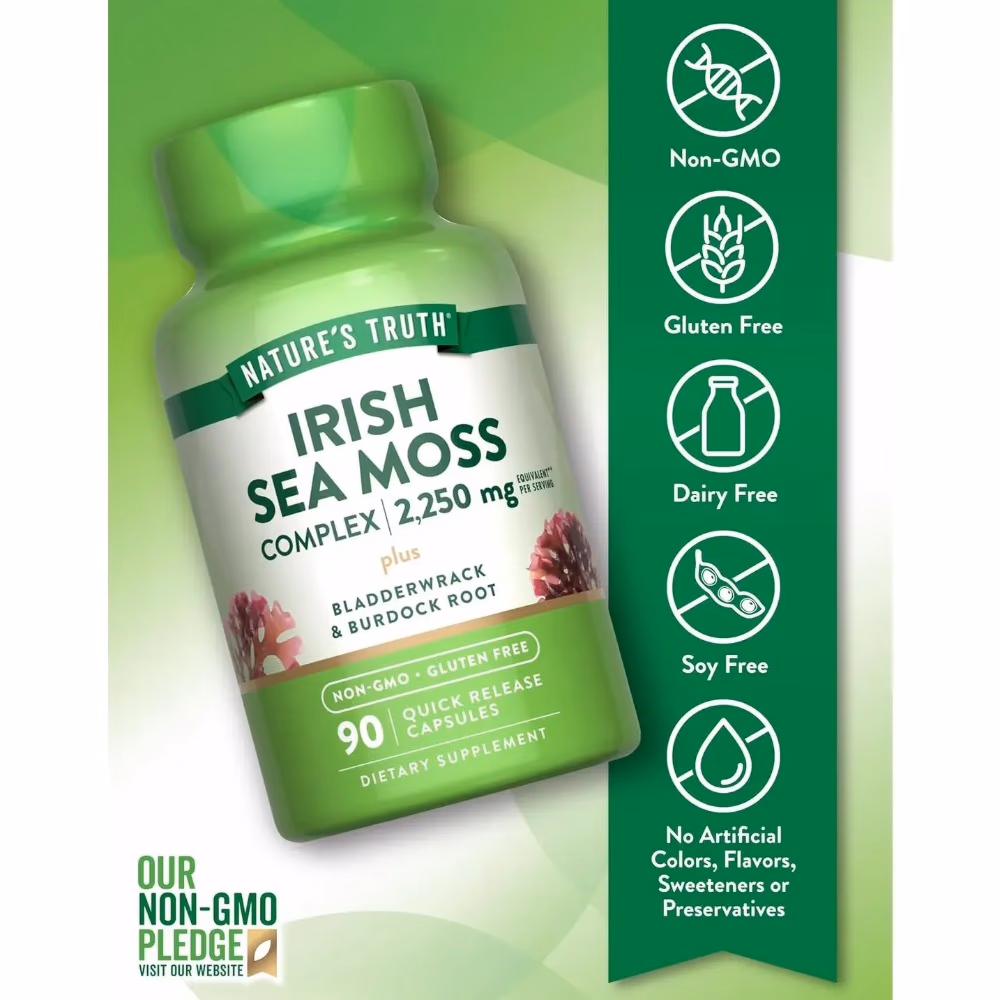 Natures Truth Irish Sea Moss Complex 2250Mg - 90 Capsules 5