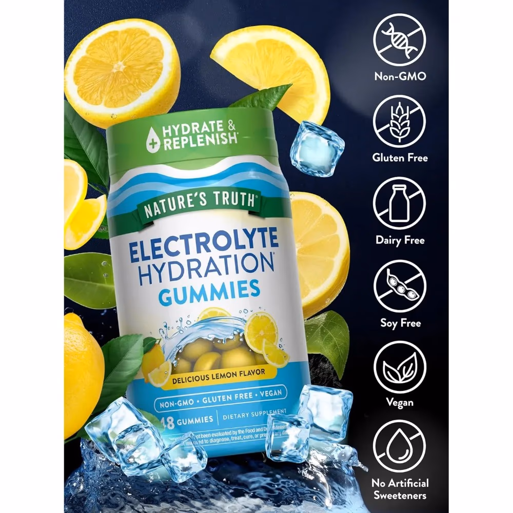 Natures Truth Electrolyte Hydration Gummies - 48 Gummies 5