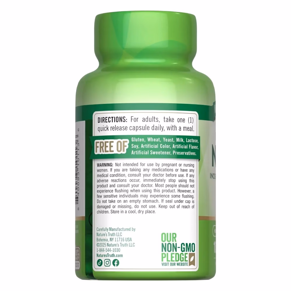 Natures Truth Niacin Inositol 500Mg - 100 Capsules 5