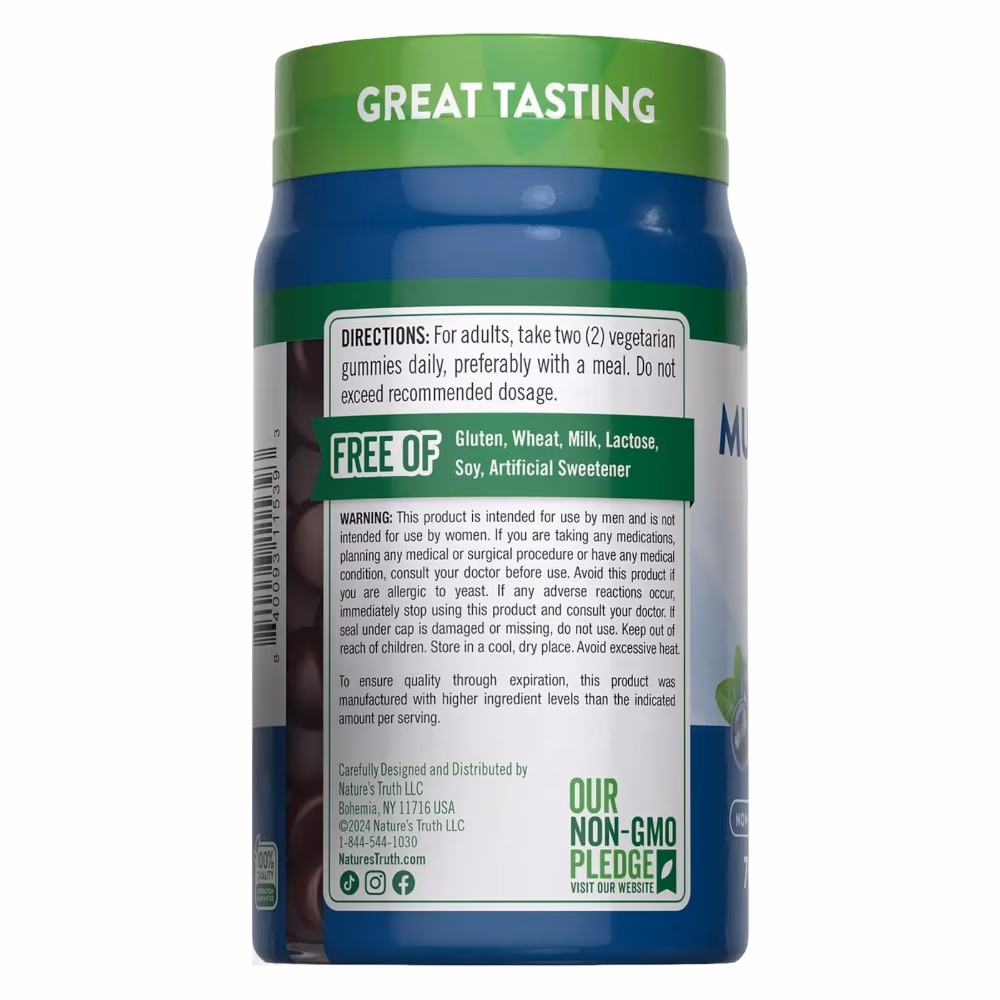Natures Truth Men's Multivitamin B12+D3+Zinc - 70 Gummies 5