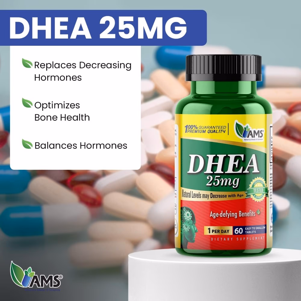 AMS DHEA 25mg  - 60 Tablets 4