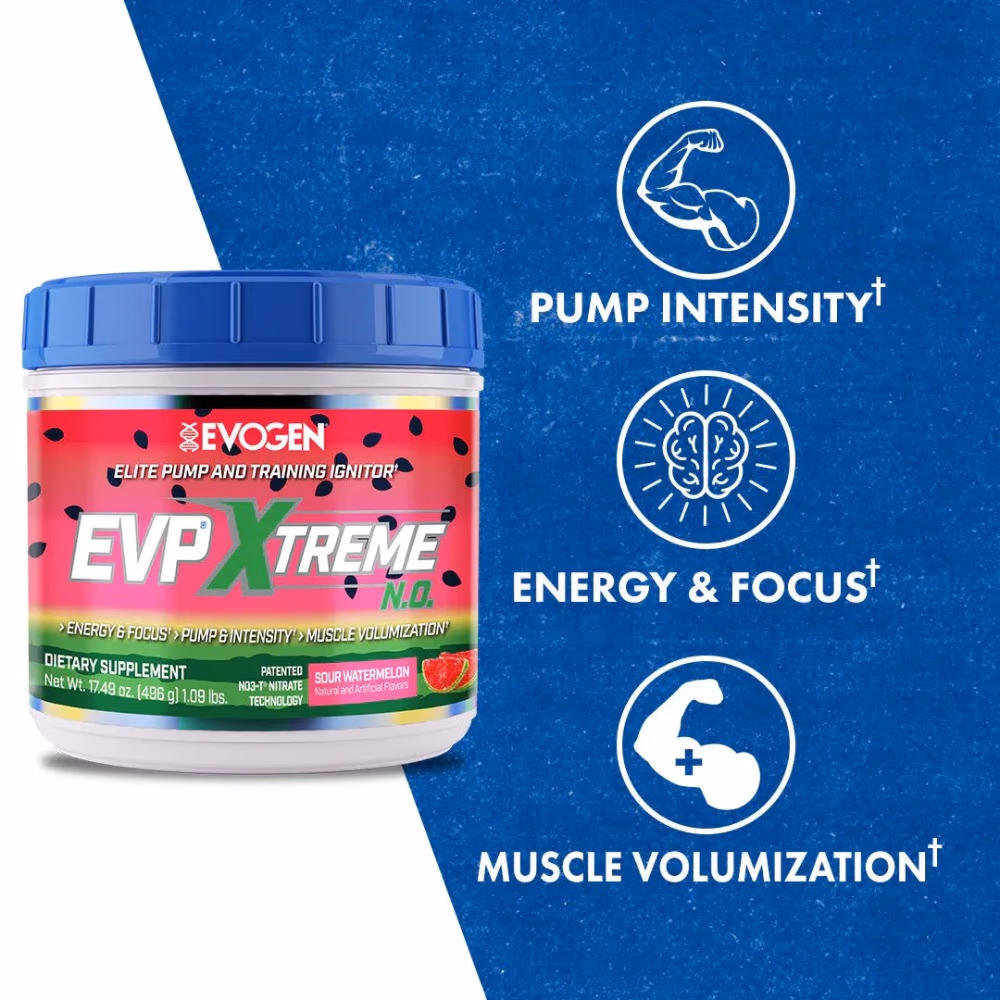 Evogen EVP Extreme N.O. Pre-Workout 496gm - Sour Watermelon Flavor 2
