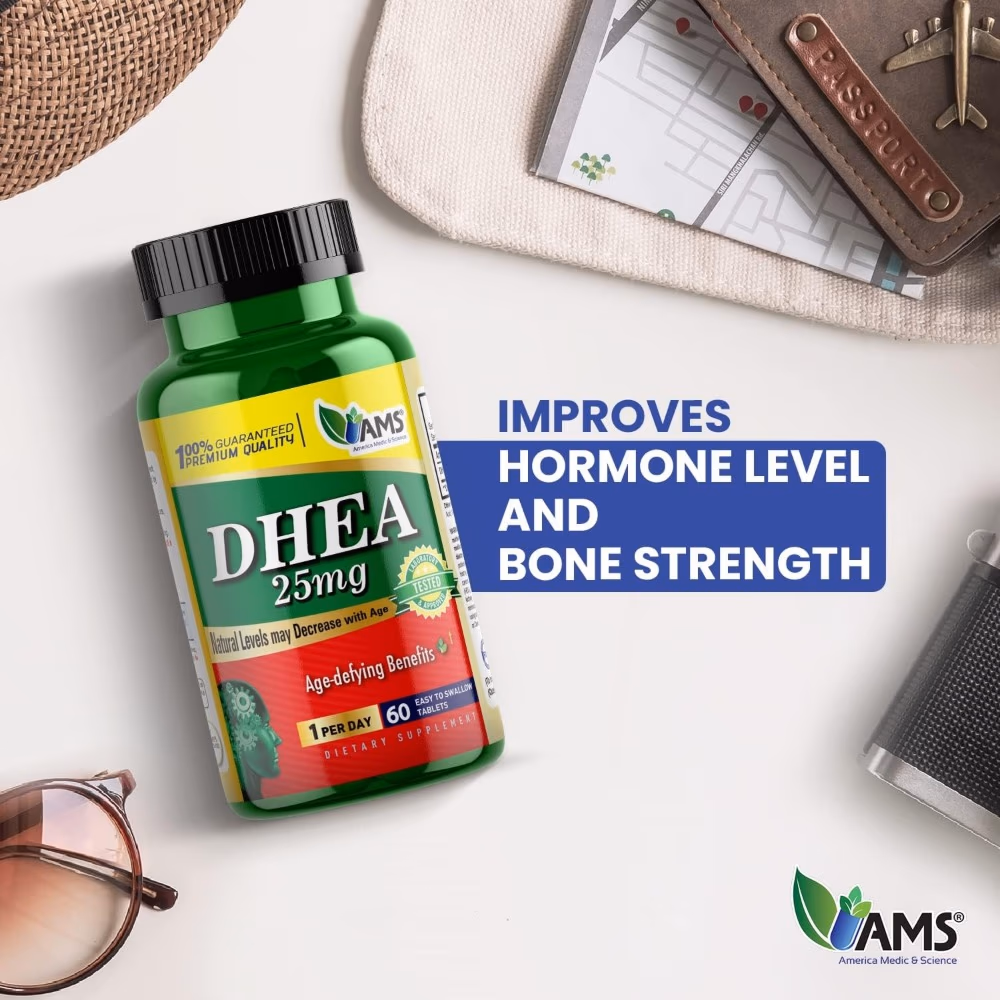 AMS DHEA 25mg  - 60 Tablets 3