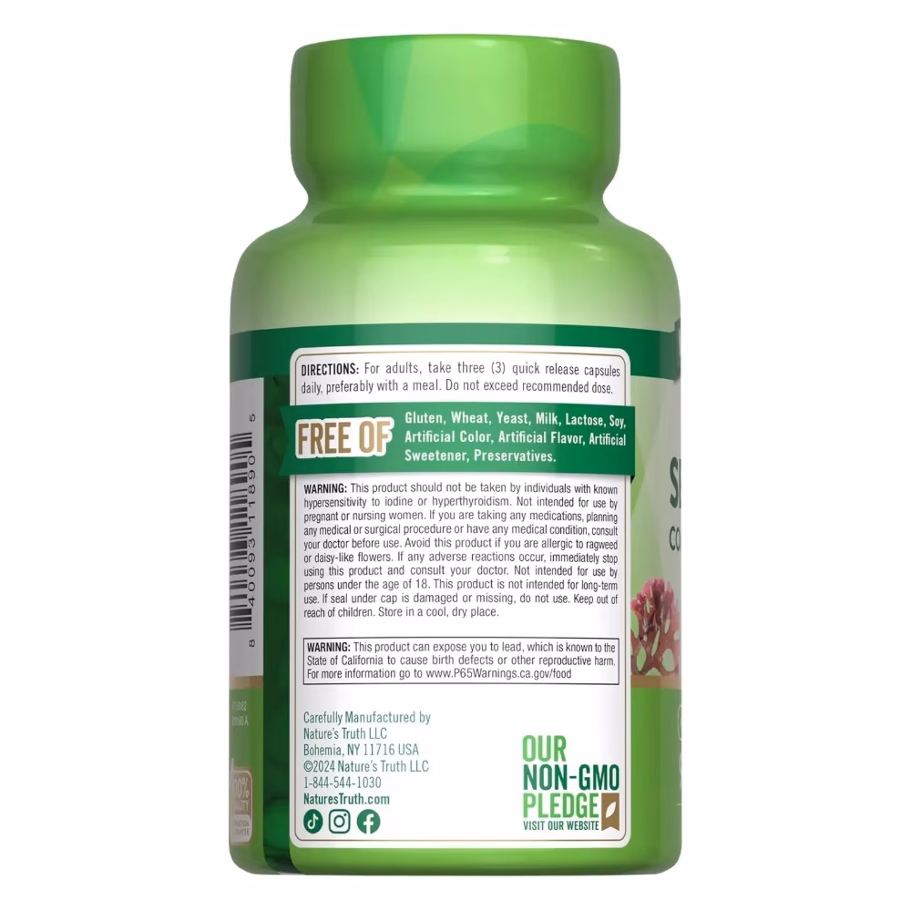 Natures Truth Irish Sea Moss Complex 2250Mg - 90 Capsules 3