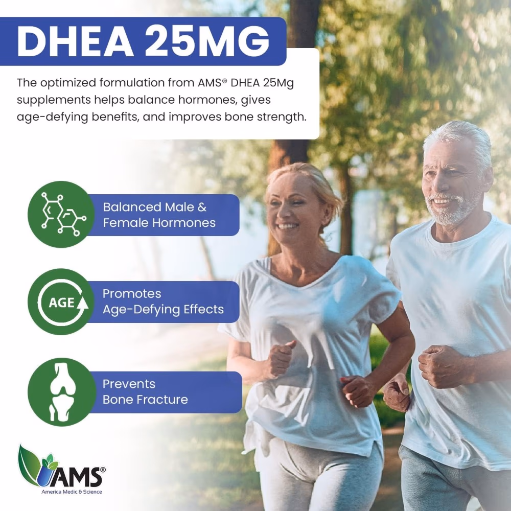 AMS DHEA 25mg  - 60 Tablets 5