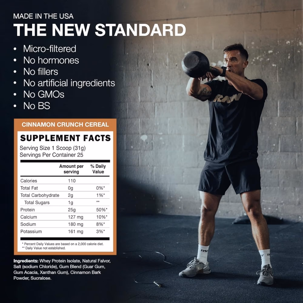 RAW Bum Itholate Protein 775GM Cinnamon Cereal 5