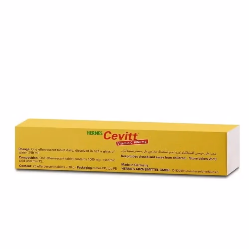 Hermes Cevitt Vitamin C 1000mg 20 Effervescent Tabs 2