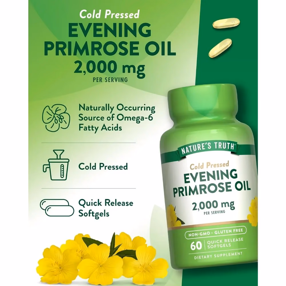 Natures Truth Evening Primrose Oil 2000Mg - 60 Softgels 3
