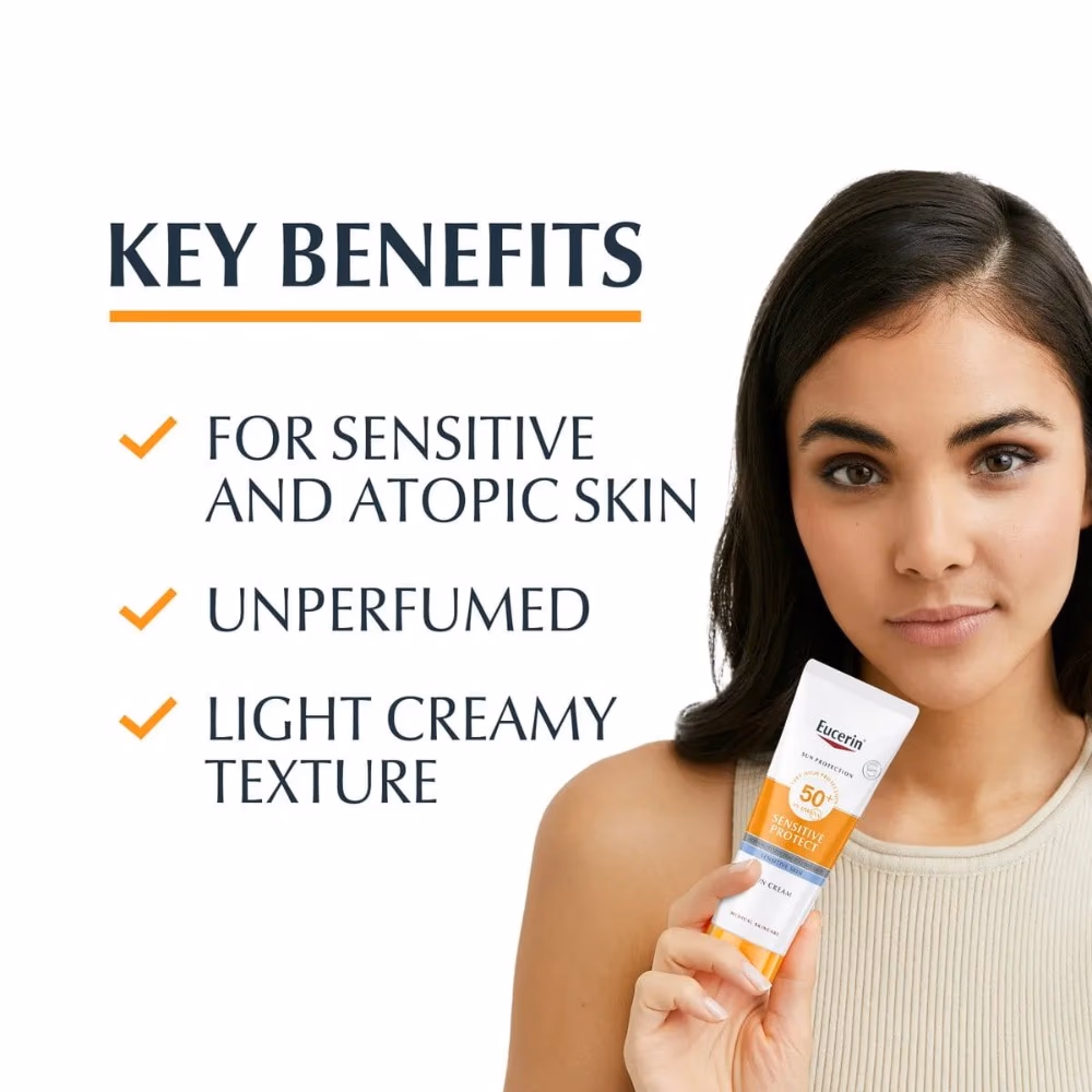 Eucerin Sensitive Protect SPF50 Sun Cream 50ml 3
