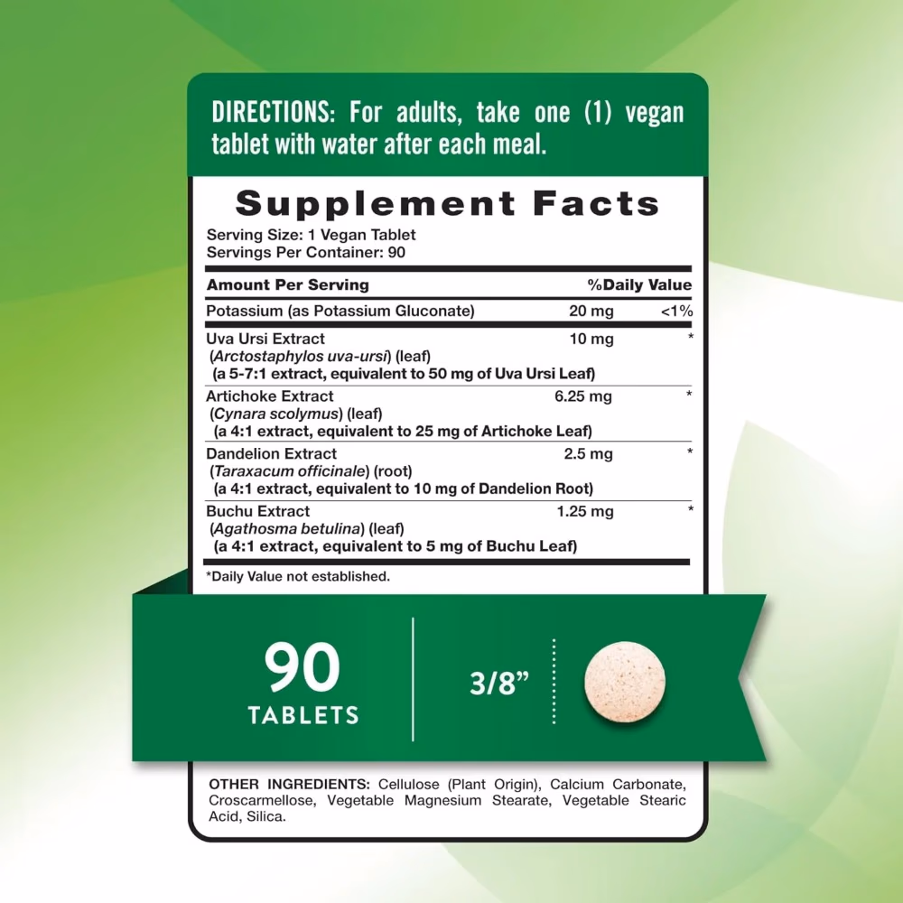 Natures Truth Water Pill With Potassium Vegetarian - 90 Tablets 3