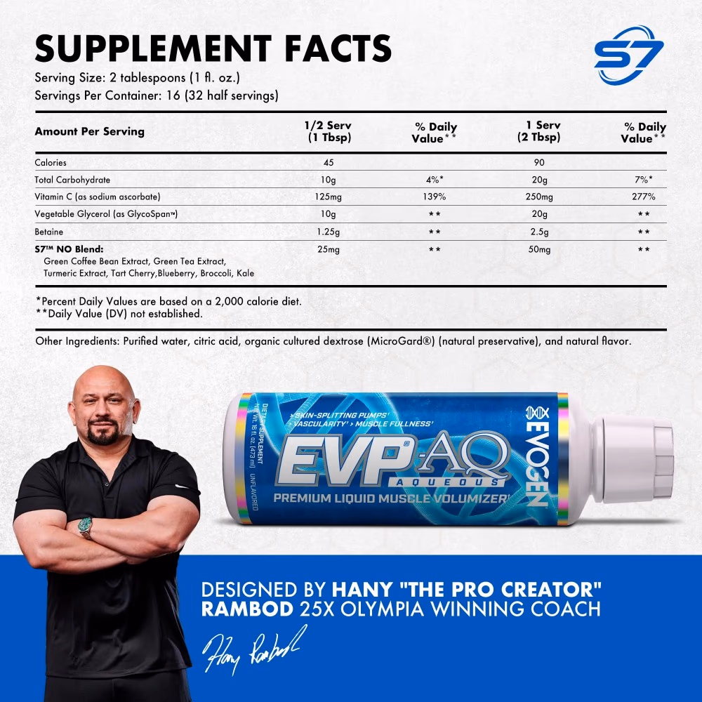 Evogen EVP AQ – Premium Liquid Muscle Volumizer Unflavoured 473ml 3