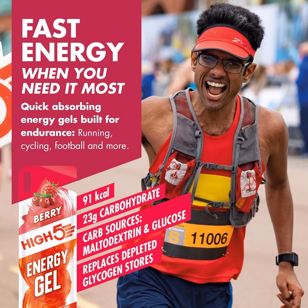 HIGH5 Energy Gel Berry 40g – Fast Fuel for Running, Cycling And Endurance 2