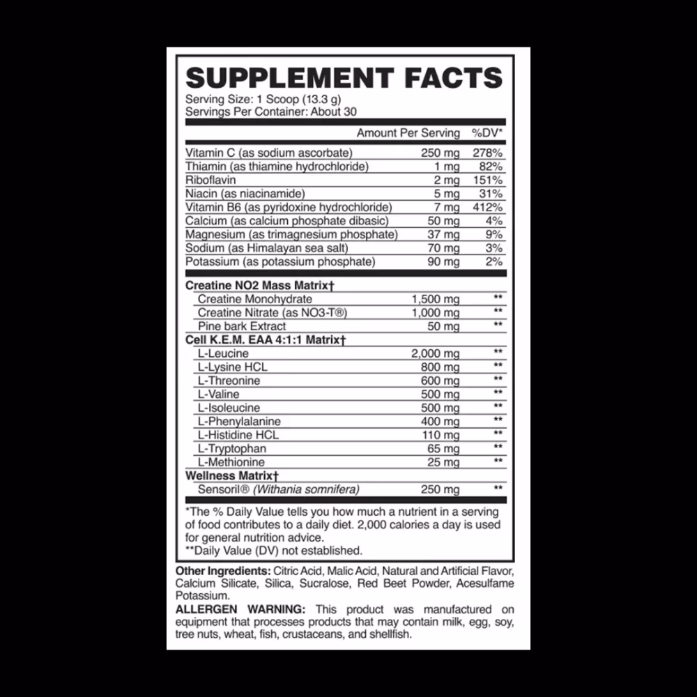 Evogen Cell K.E.M. PR 399g Intra-Workout Recovery with EAAs & BCAAs - Sour Watermelon  3