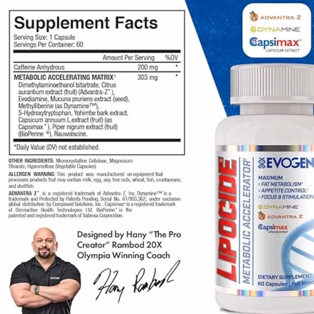 Evogen Lipocide 60 Capsules 2