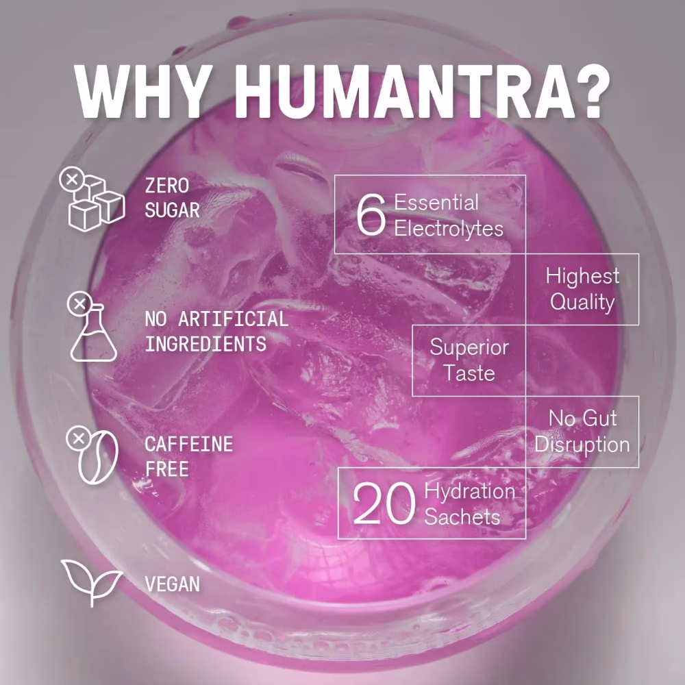Humantra Electrolyte Powder Lychee - 20 Sachets 2