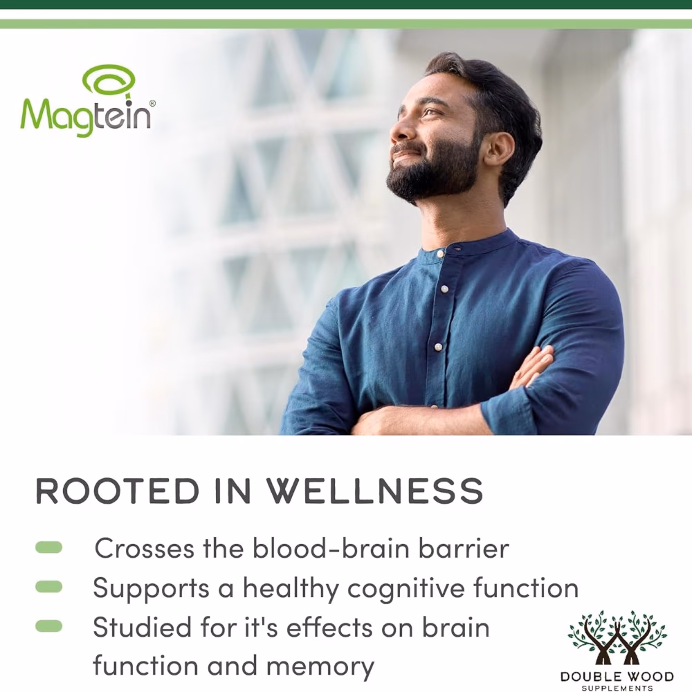 Double Wood Magtein 2000mg Capsules 100s 4