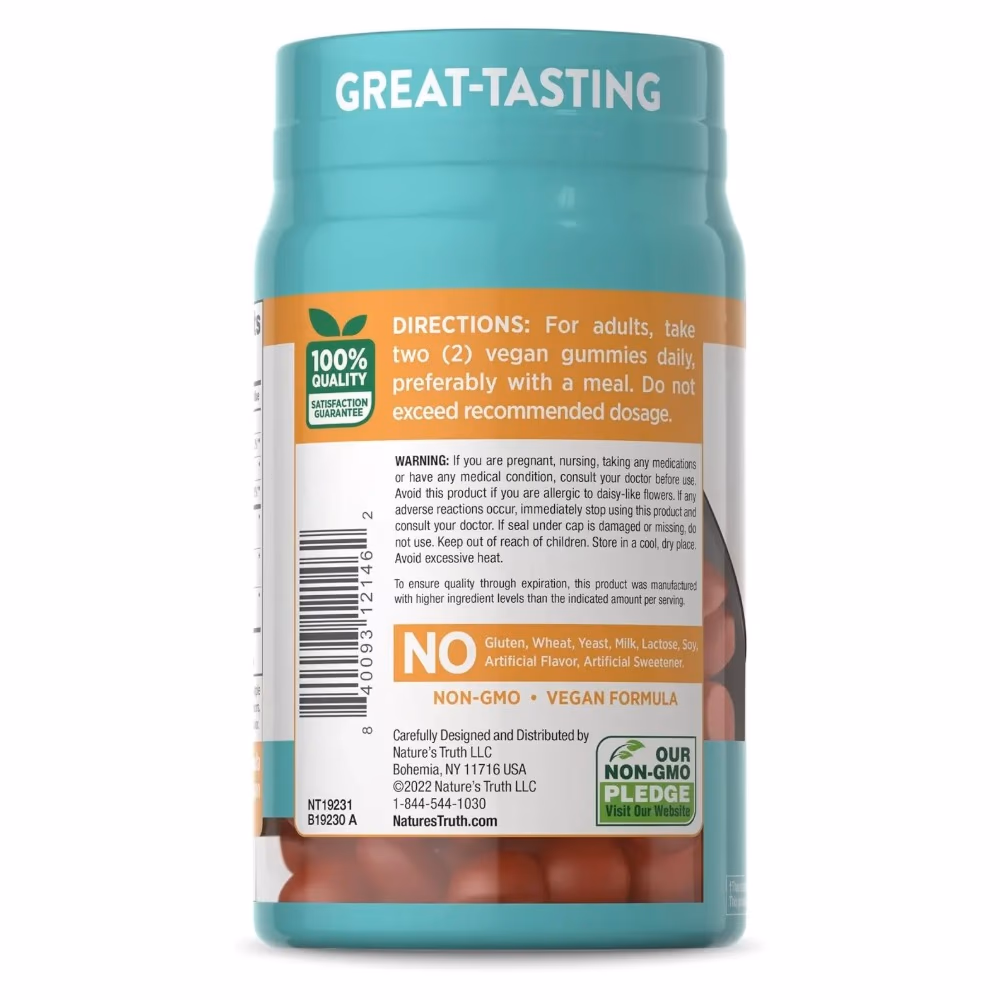 Natures Truth Lutein 20Mg Plus Zeaxanthin Orange - 40 Gummies 5