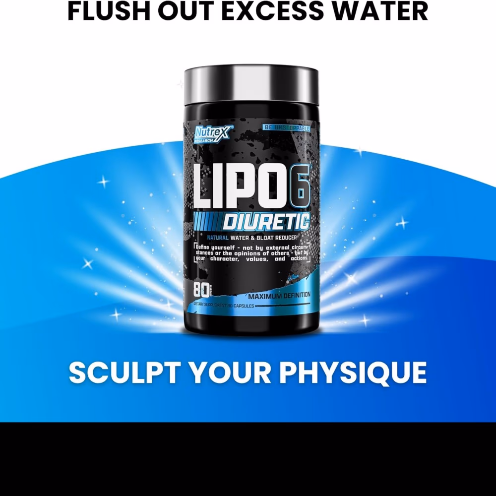 Nutrex Lipo‑6 Black Diuretic – 80 Fast‑Acting Caps 5