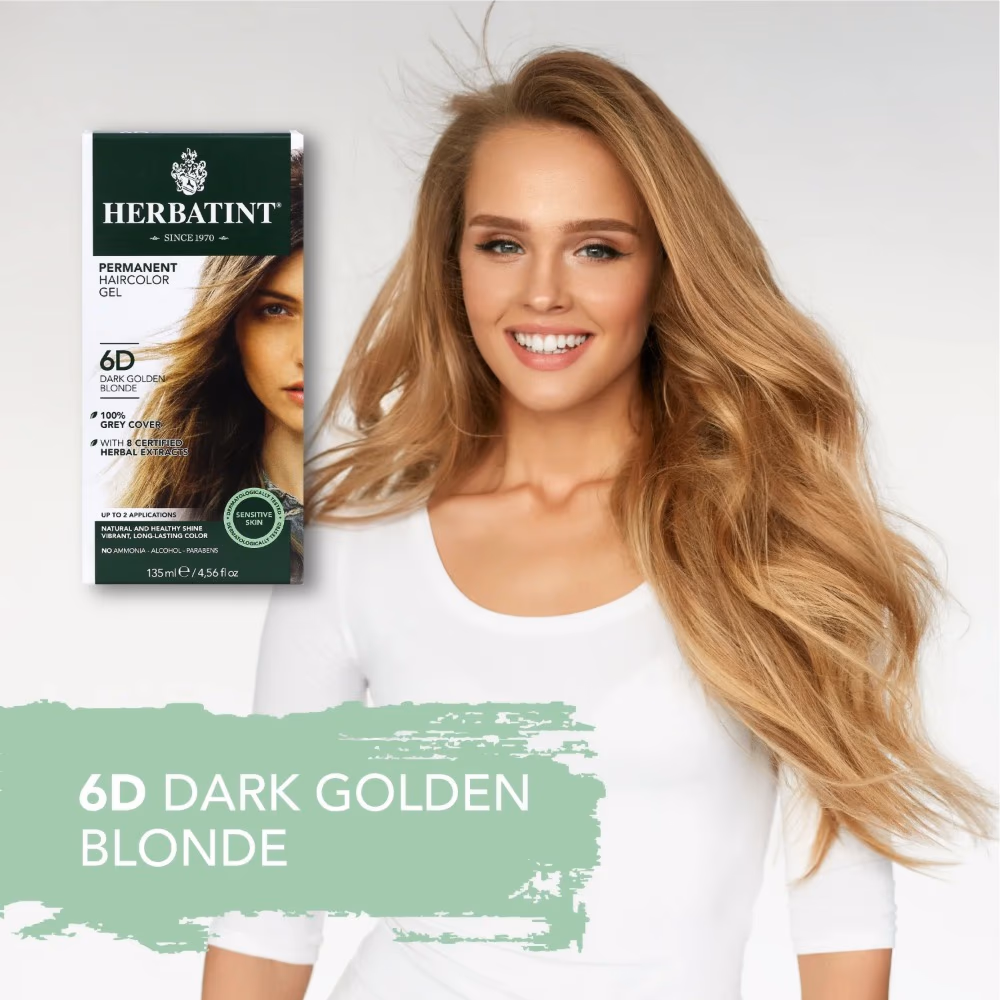 Herbatint Haircolor 6D Dark Golden Blonde 2