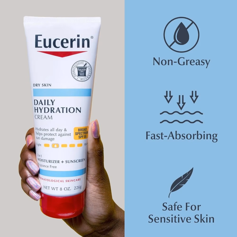 Eucerin Daily Hydration SPF30 Cream 226g 5