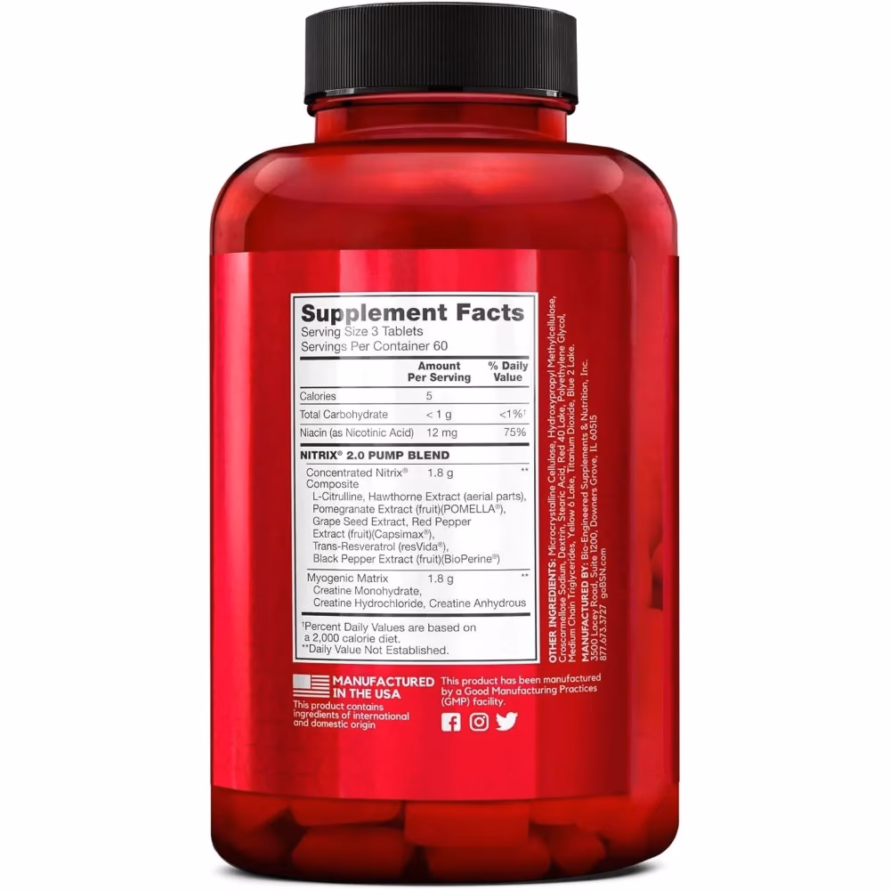 BSN Nitrix 2.0 - 90 Tablets 3
