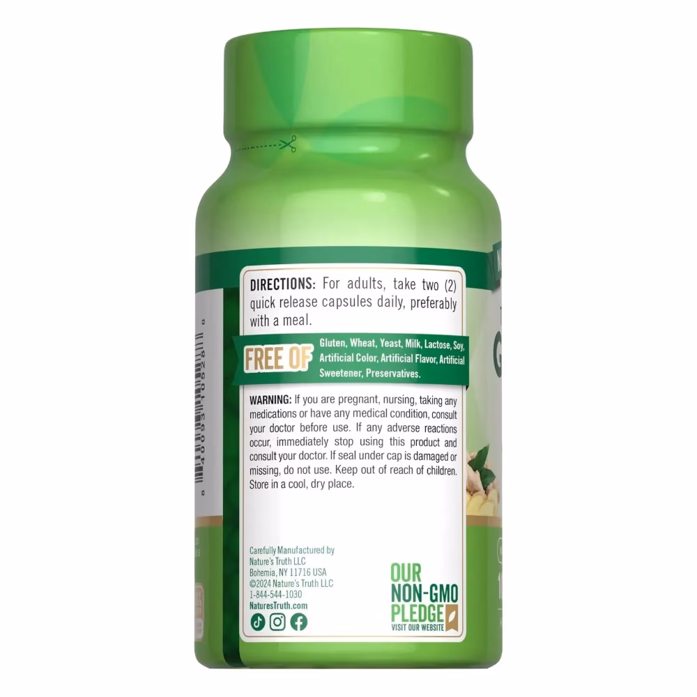 Natures Truth Ginger Root 1500Mg - 100 Capsules 2