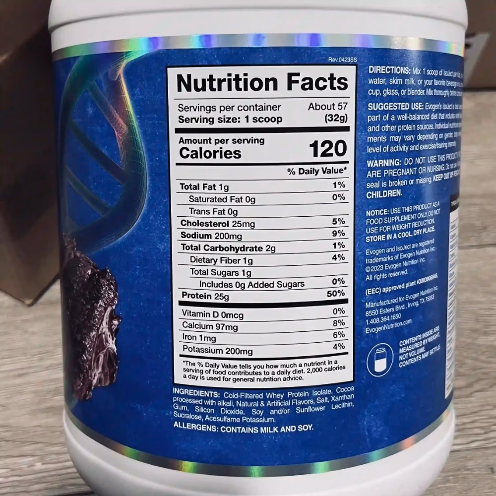 Evogen Isoject Ultra-Pure Whey Isolate Protein Chocolate 1.8kg 3