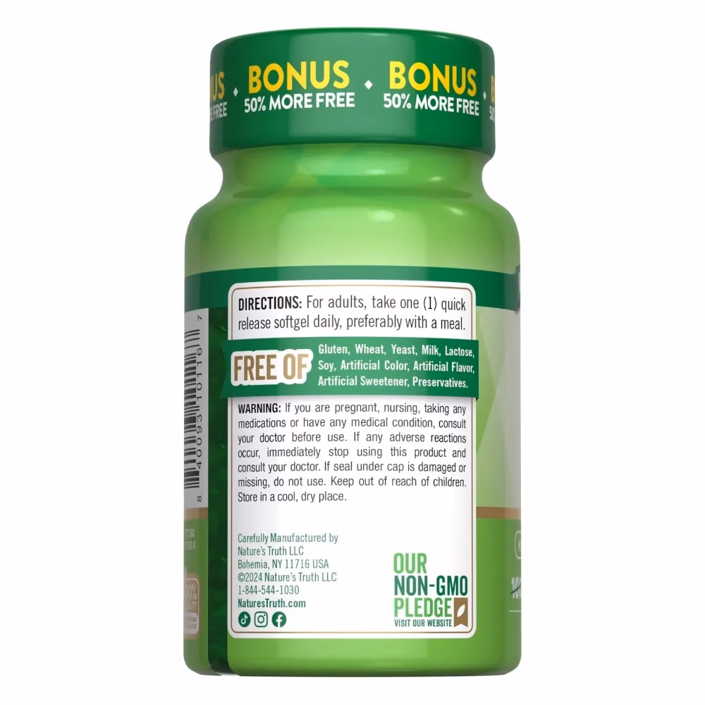 Natures Truth Vitamin D3 2000IU - 150 Softgels 5