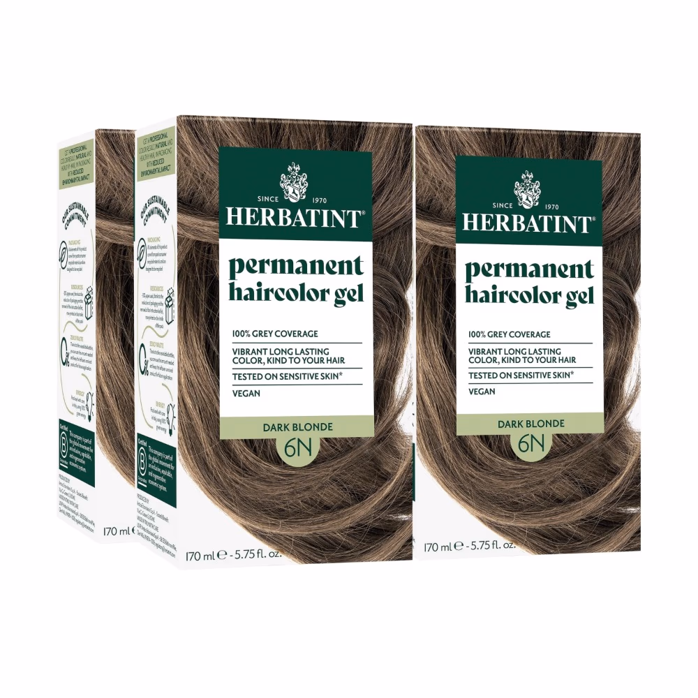 Herbatint Permanent Haircolor Gel 6N Dark Blonde 3