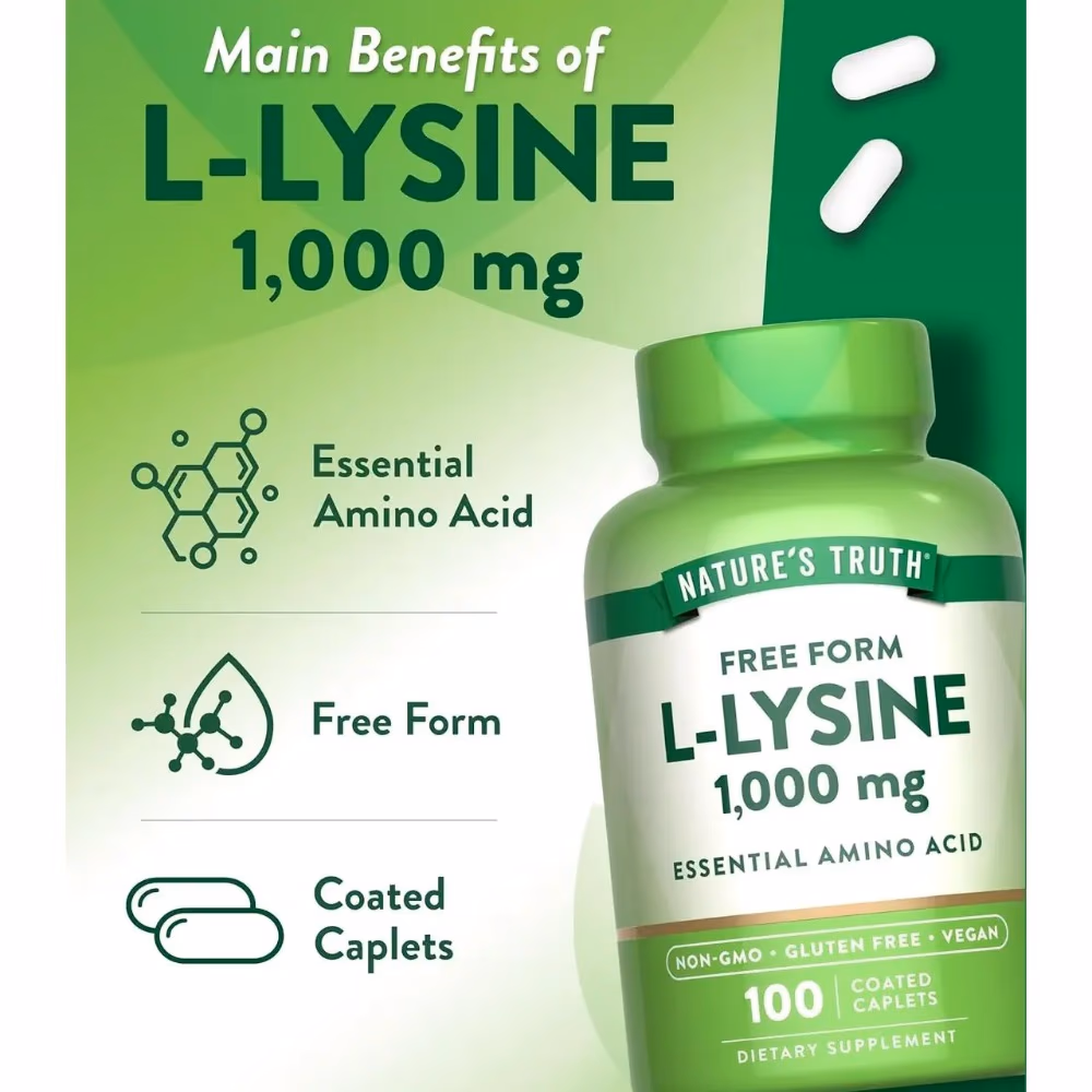 Natures Truth L-Lysine 1000Mg - 100 Capsules 2