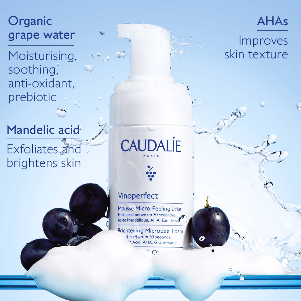 Caudalie Vinoperfect Brightening Micropeel Foam 100ml 3
