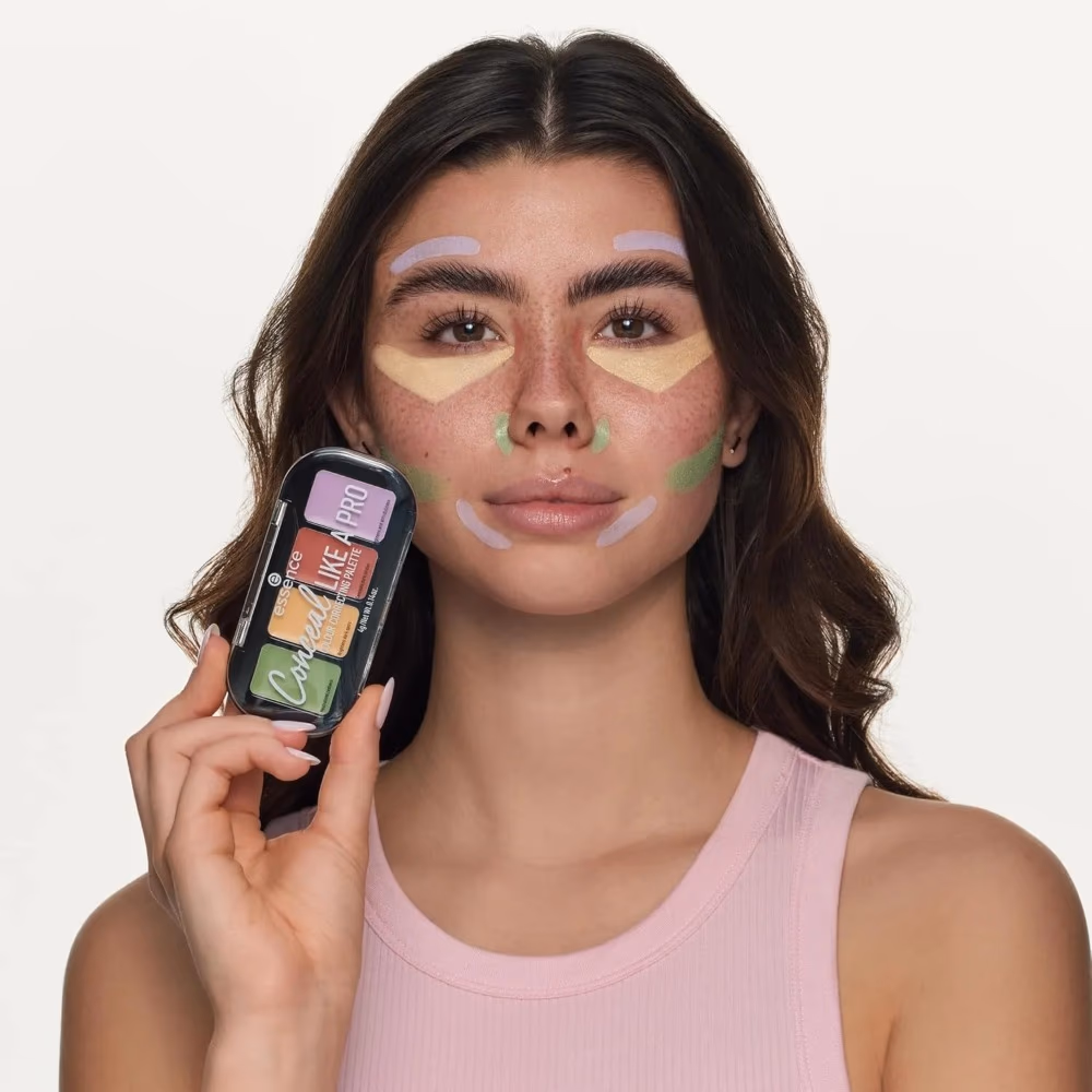 Essence Conceal Like A Pro Colour Correcting Palette – Multi Shade Cream Palette for Even Skin Tone 4