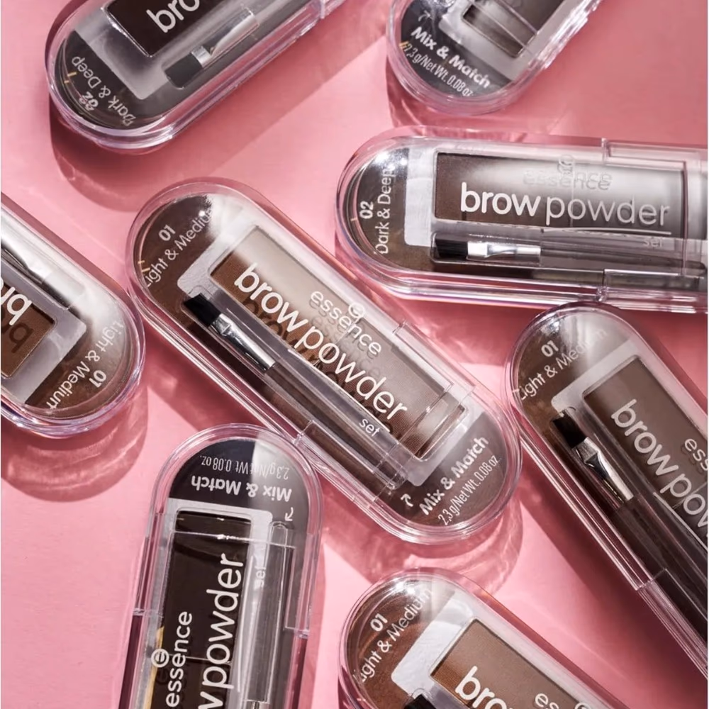 Essence Brow Powder Set 01 – Two Tone Powder Kit for Natural Brows 4